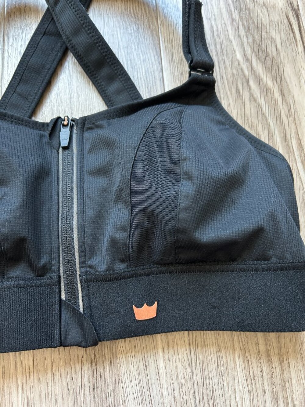 SheFit High Impact Ultimate Sports Bra in Black Gym Workout Athletic Size 1 Luxe - Picture 5 of 9